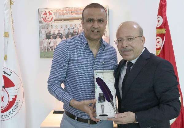 وديع الجريء صحبة سفير تركيا بتونس