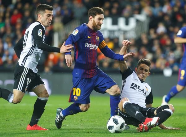من مواجهة سابقة بين برشلونة وفالنسيا