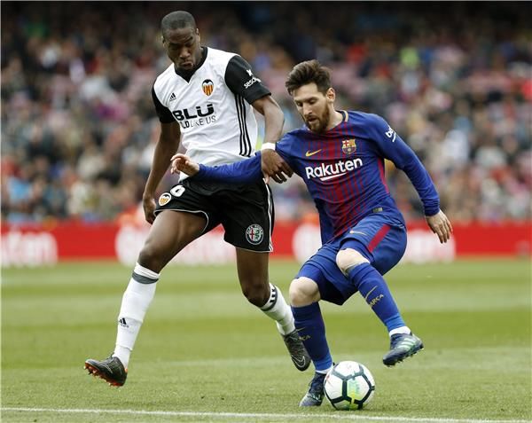 من لقاء برشلونة وفالنسيا