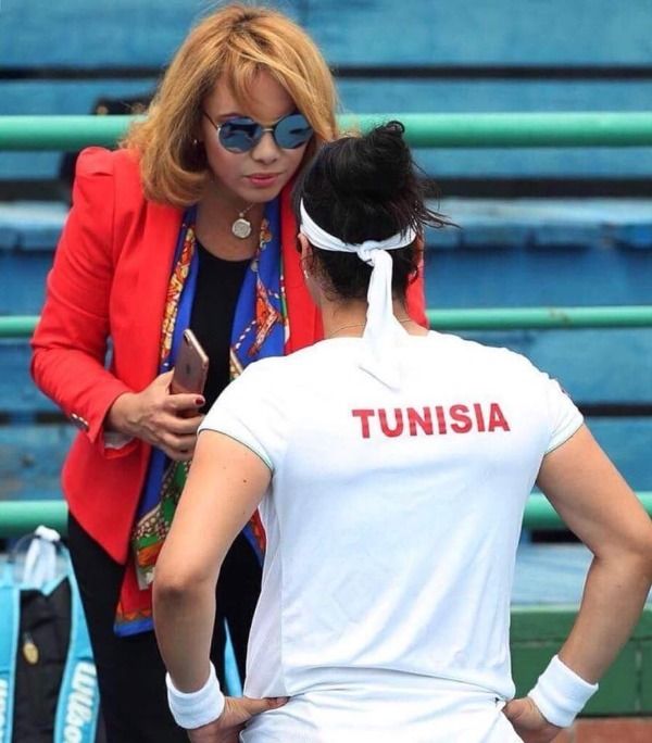  أُنس جابر صحبة رئيسة الاتحاد التونسي