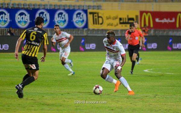 من مواجهة الزمالك والمقاولون