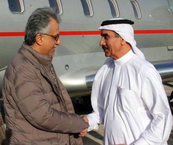 لحظة وصول الشيخ سلمان إلى الأردن