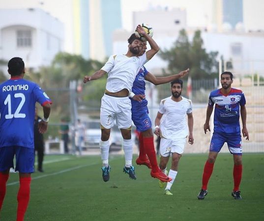 جانب من مباراة المنامة مع الحد