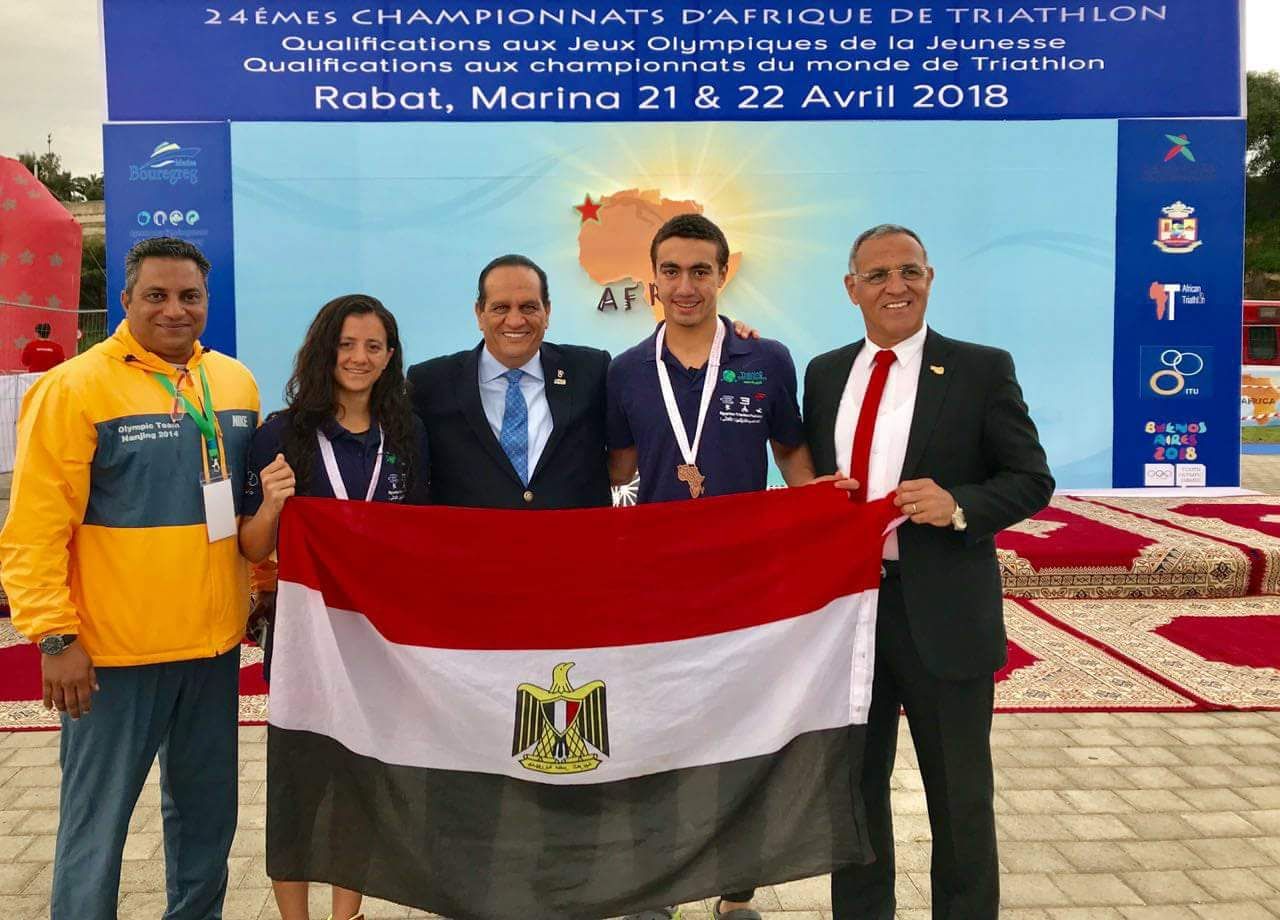 الثنائي المصري مع رئيس الاتحاد