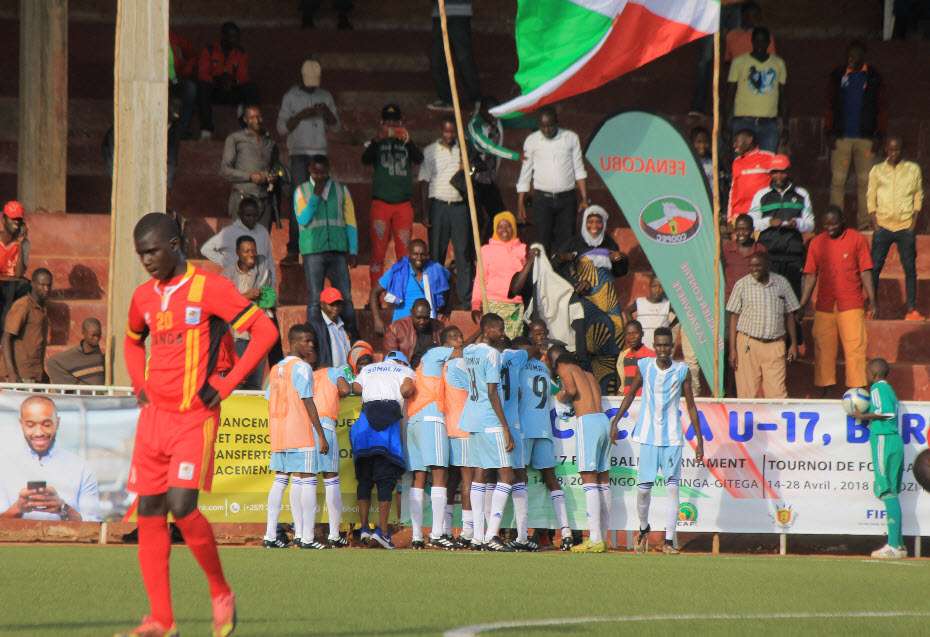 فرحة لاعبي الصومال 