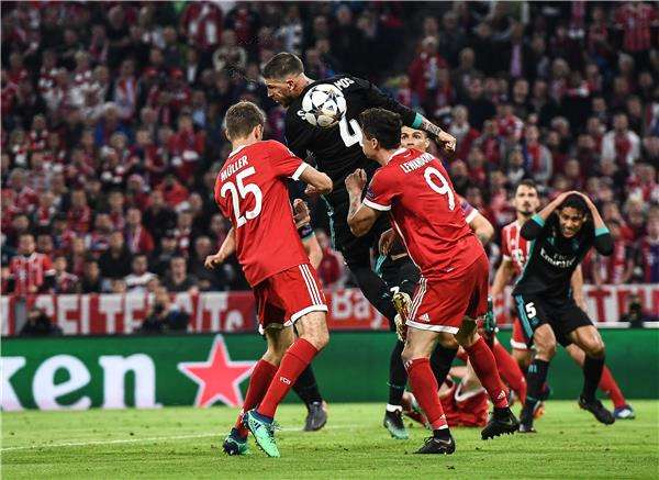 من مباراة الريال وبايرن