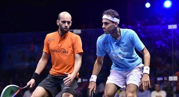 جانب من لقاء بين مروان ومحمد الشوربجي 