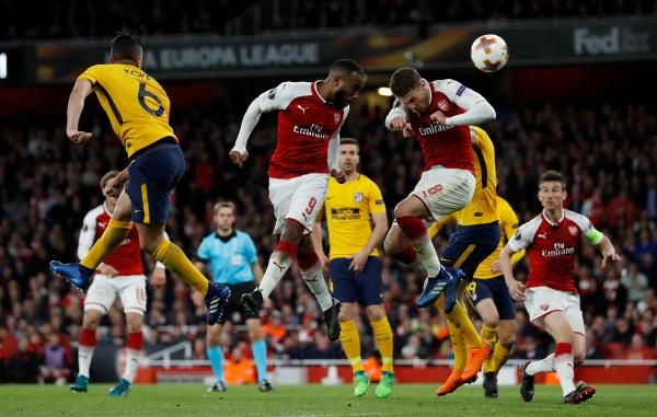 من لقاء آرسنال وأتلتيكو مدريد