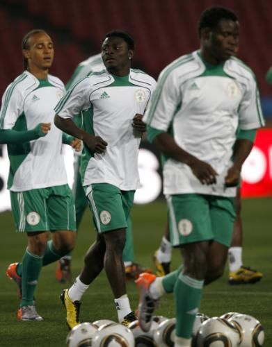 تدريبات نجوم المنتخب النيجيري يوم 11 جوان 2010