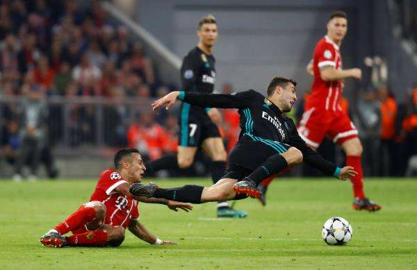 من مباراة الذهاب بين بايرن والريال