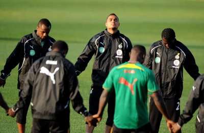 تدريبات المنتخب الغاني يوم 10 جوان 2010