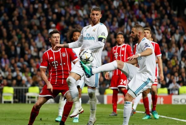 جانب من مباراة ريال مدريد وبايرن