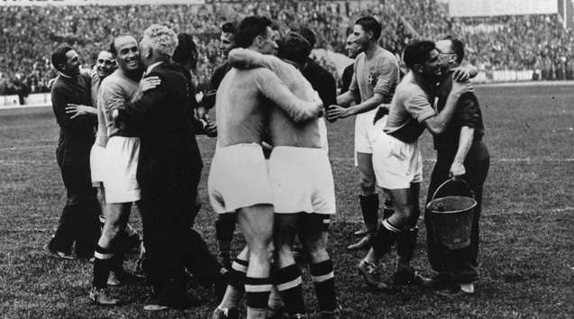 فرحة إيطاليا بلقب مونديال 1938