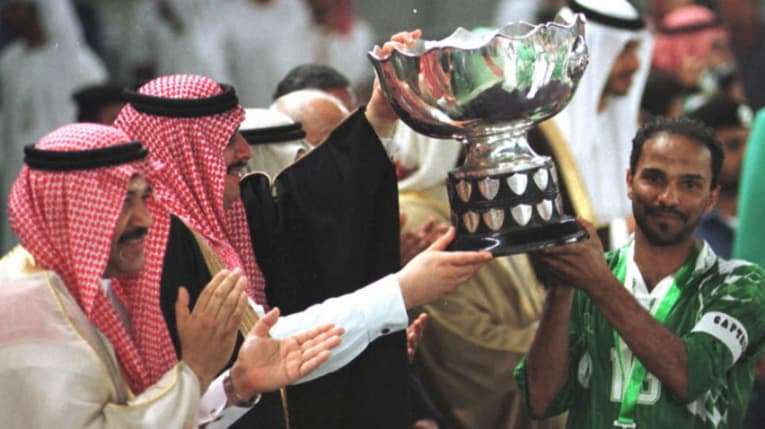 المنتخب السعودي متوج بكأس آسيا عام 1996