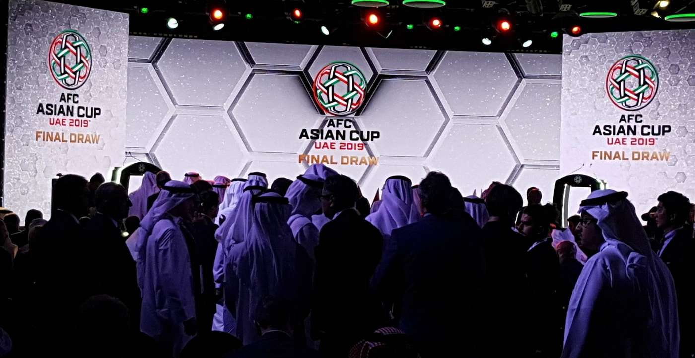 جانب من مراسم قرعة كأس آسيا