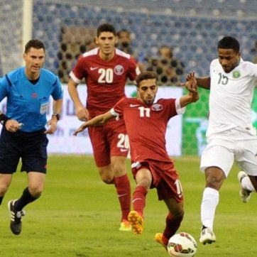 جانب من لقاء سابق بين قطر والسعودية