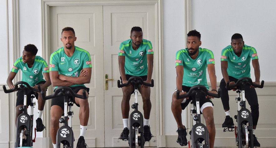 من تدريبات المنتخب السعودي