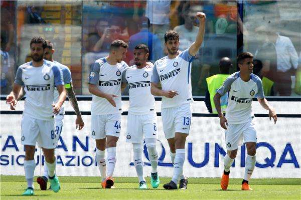 فرحة لاعبي إنتر ميلان