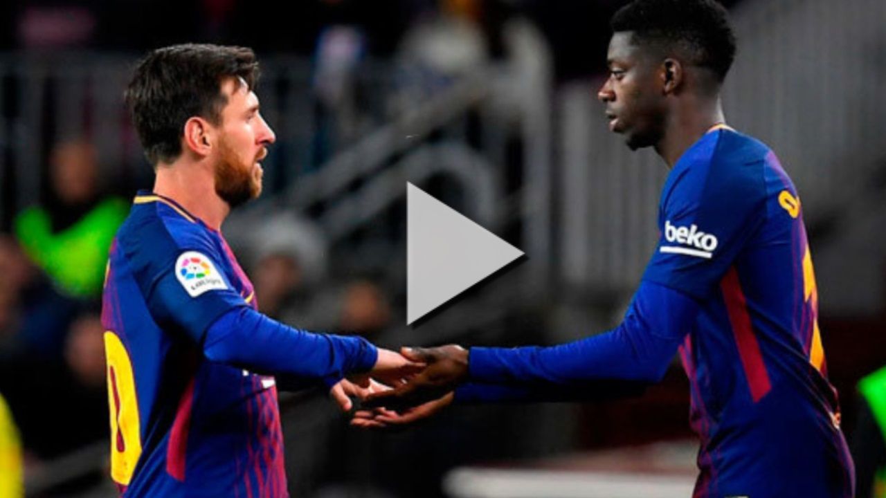 عثمان ديمبلي وليونيل ميسي