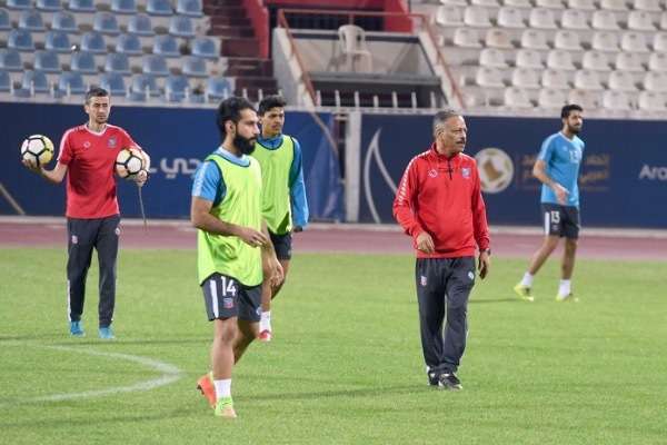 عبد الله من تدريبات الفريق