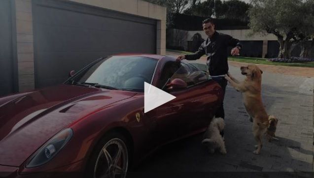 كريستيانو رونالدو مع الفيراري