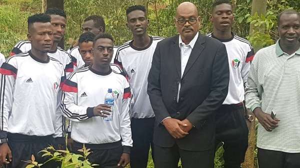 لاعبو منتخب الشباب السوداني