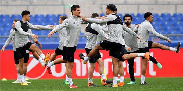 جانب من تدريبات ليفربول