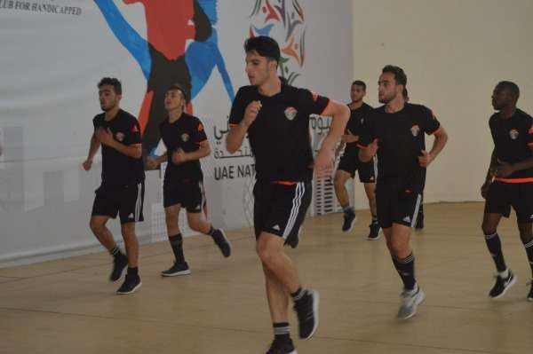 جانب من تدريبات منتخب الأردن