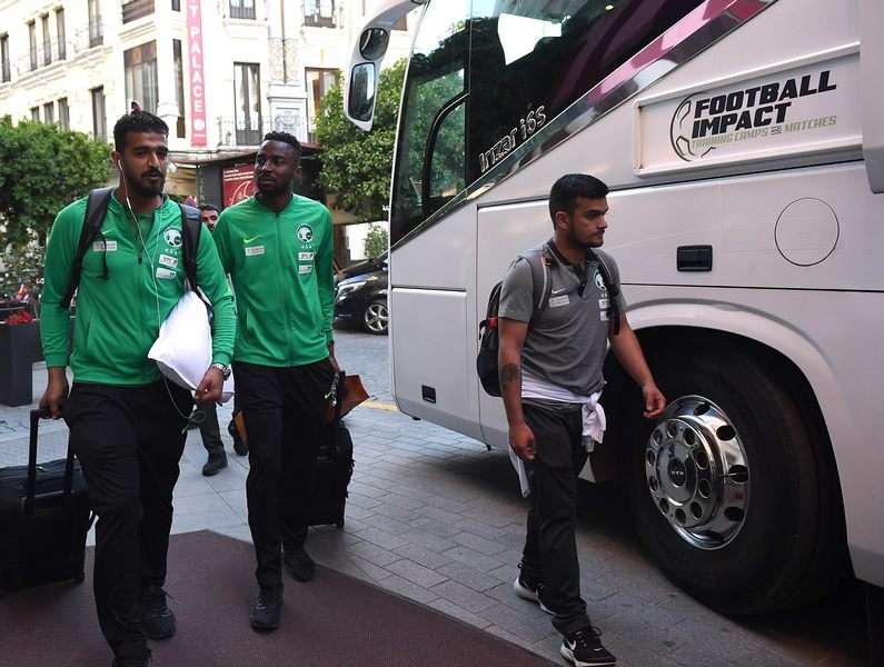 من معسكر المنتخب السعودي