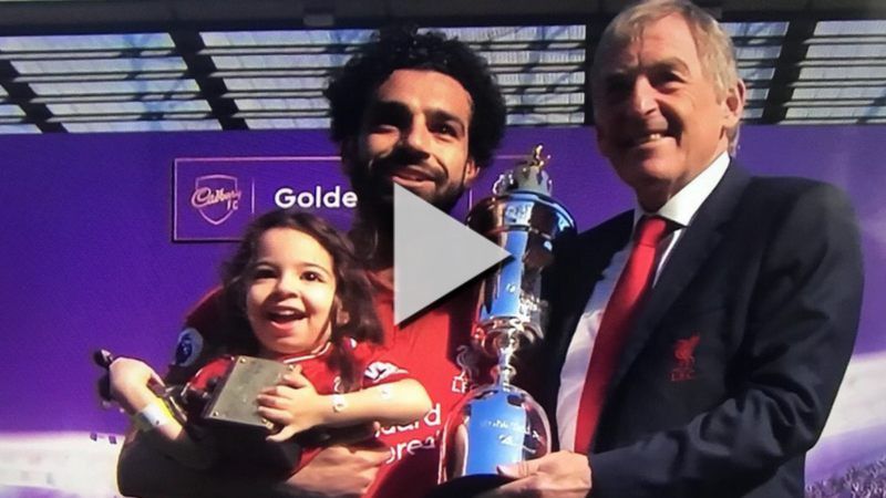 محمد صلاح مع ابنته مكة