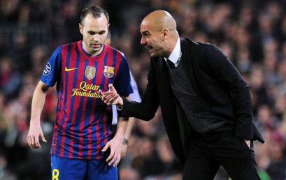 جوارديولا وإنييستا 