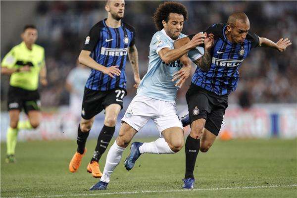 من مباراة لاتسيو والإنتر