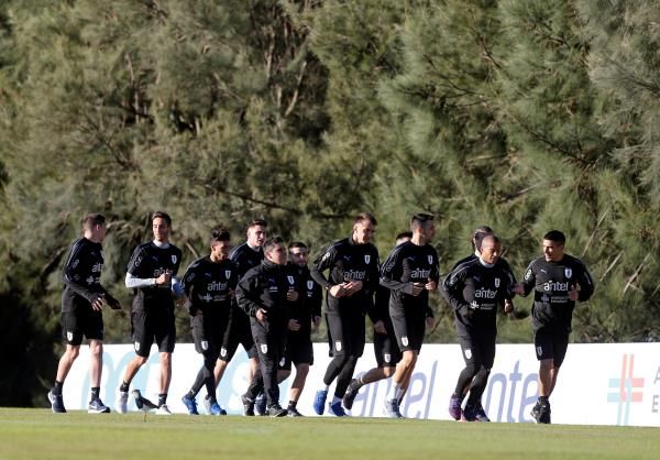 من تدريبات منتخب أوروجواي 