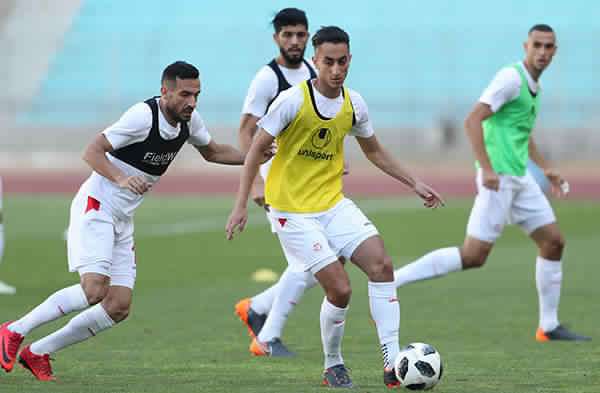 جانب من تدريبات منتخب تونس اليوم