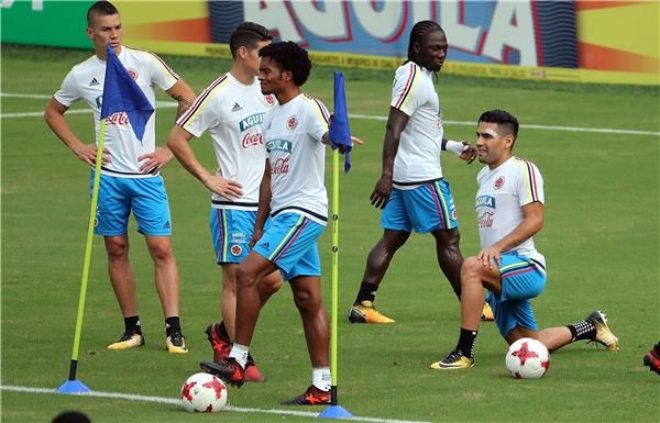 من تدريبات منتخب كولومبيا