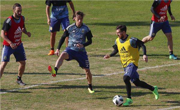 من تدريبات المنتخب الأرجنتيني