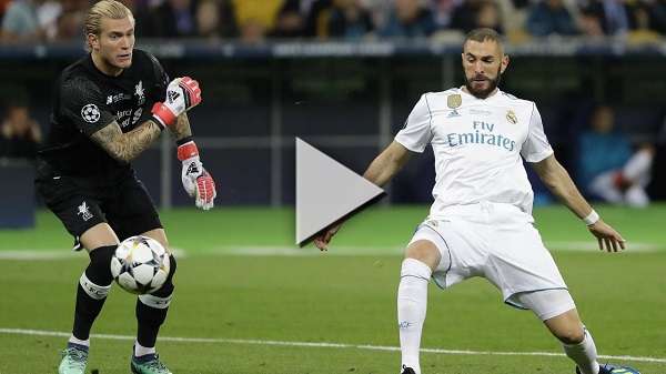 لحظة هدف بنزيما في نهائي دوري الأبطال