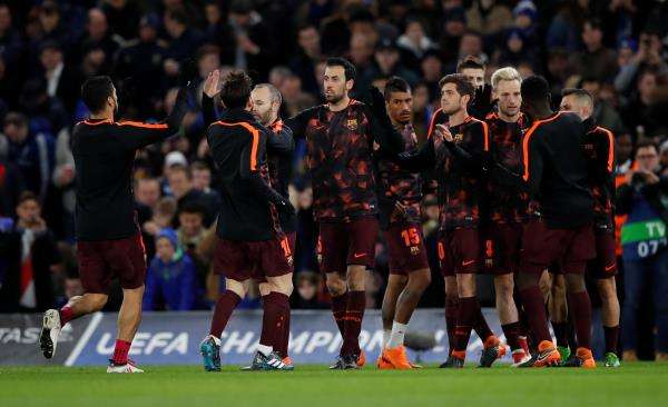 لاعبو برشلونة