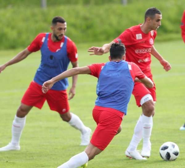 جانب من تدريبات منتخب تونس اليوم