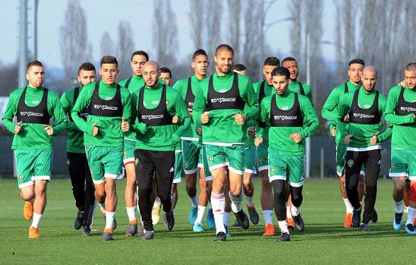 جانب من مران منتخب المغرب