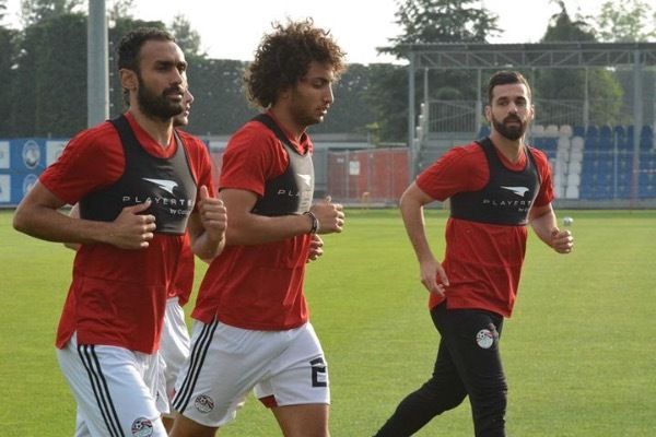 عبد الله السعيد من تدريبات منتخب مصر