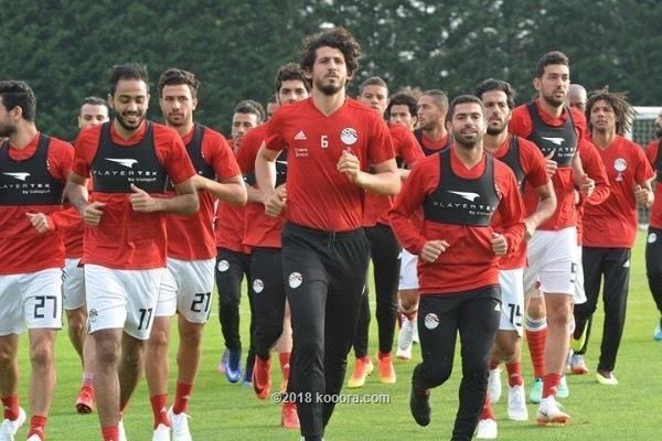 صورة أرشيفية من تدريبات منتخب مصر