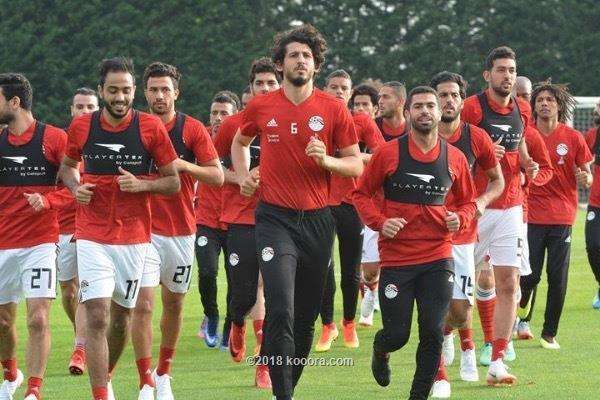صورة أرشيفية من تدريبات منتخب مصر