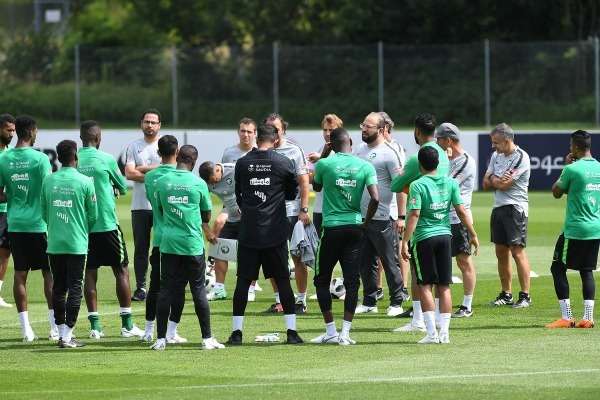 من تدريبات المنتخب السعودي