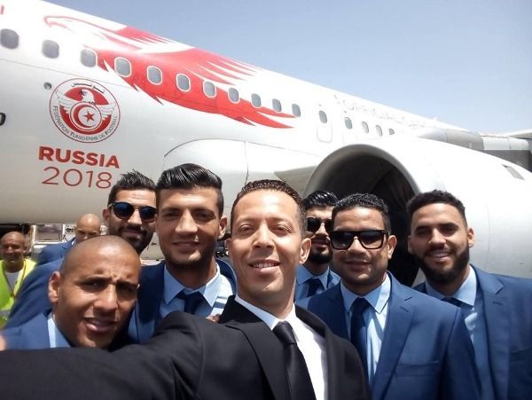 من رحلة منتخب تونس إلى روسيا 