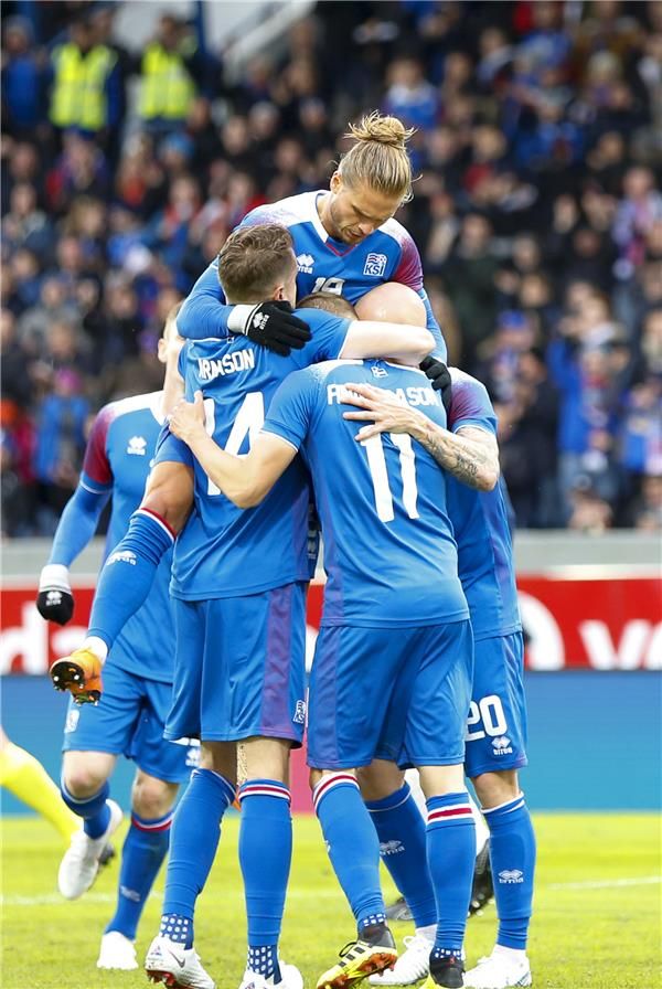 لاعبو المنتخب الأيسلندي