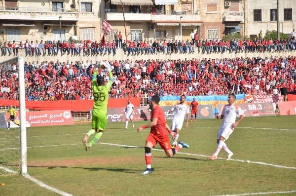 جانب من مباراة الاتحاد والجيش