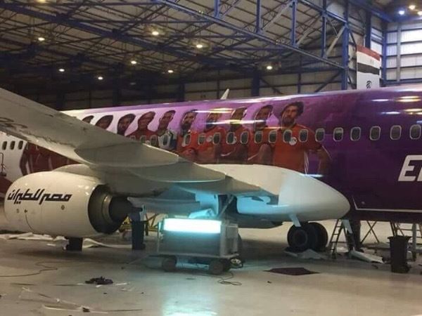 طائرة منتخب مصر 