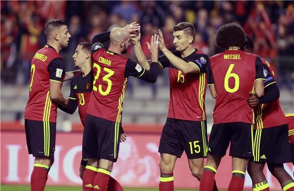 لاعبو منتخب بلجيكا