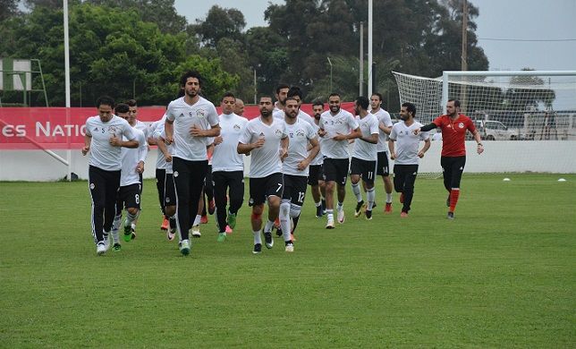 من تدريبات المنتخب - ارشيفية